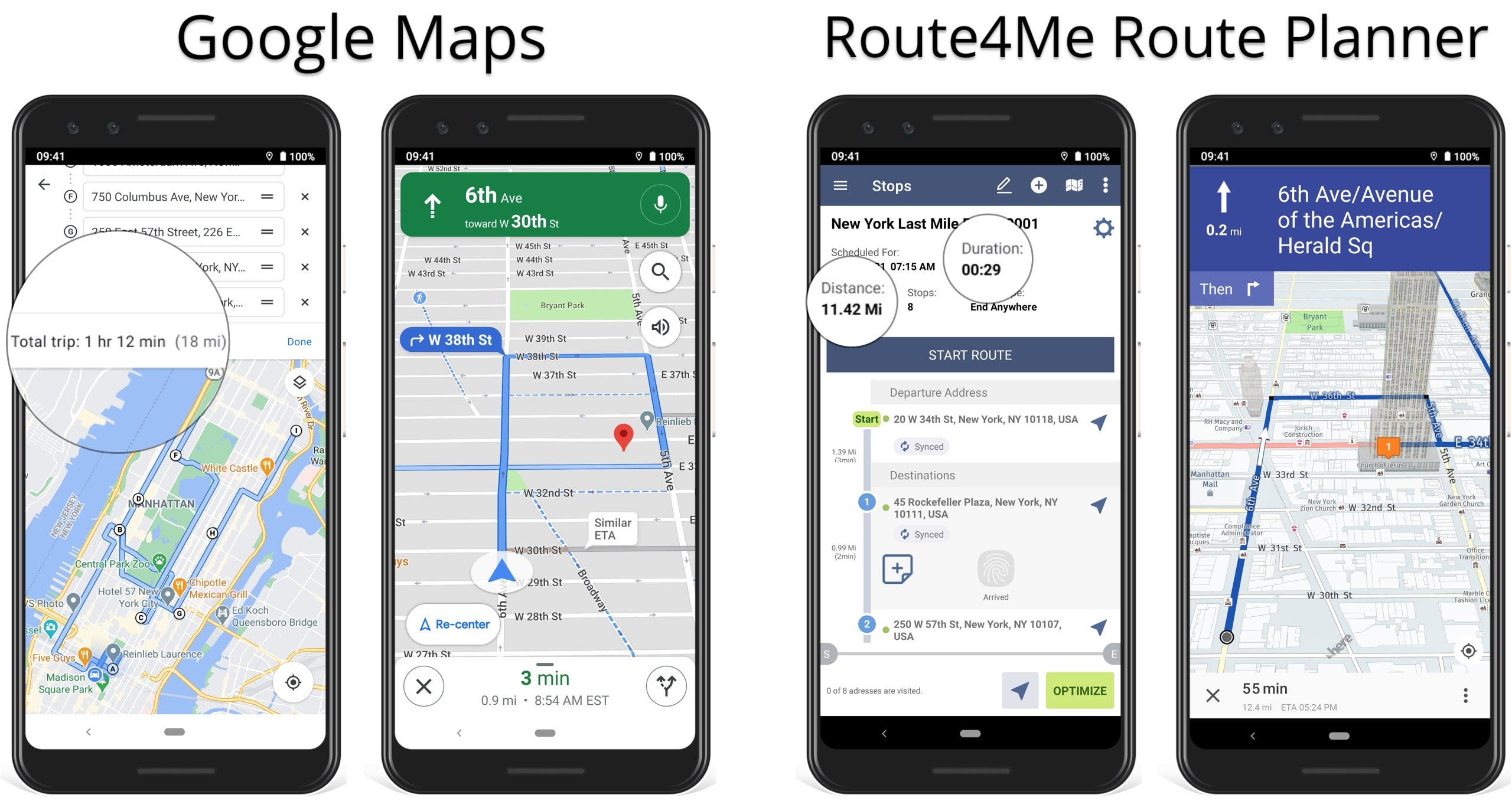 Google Maps Alternative Multi Stop Route Planner for Delivery