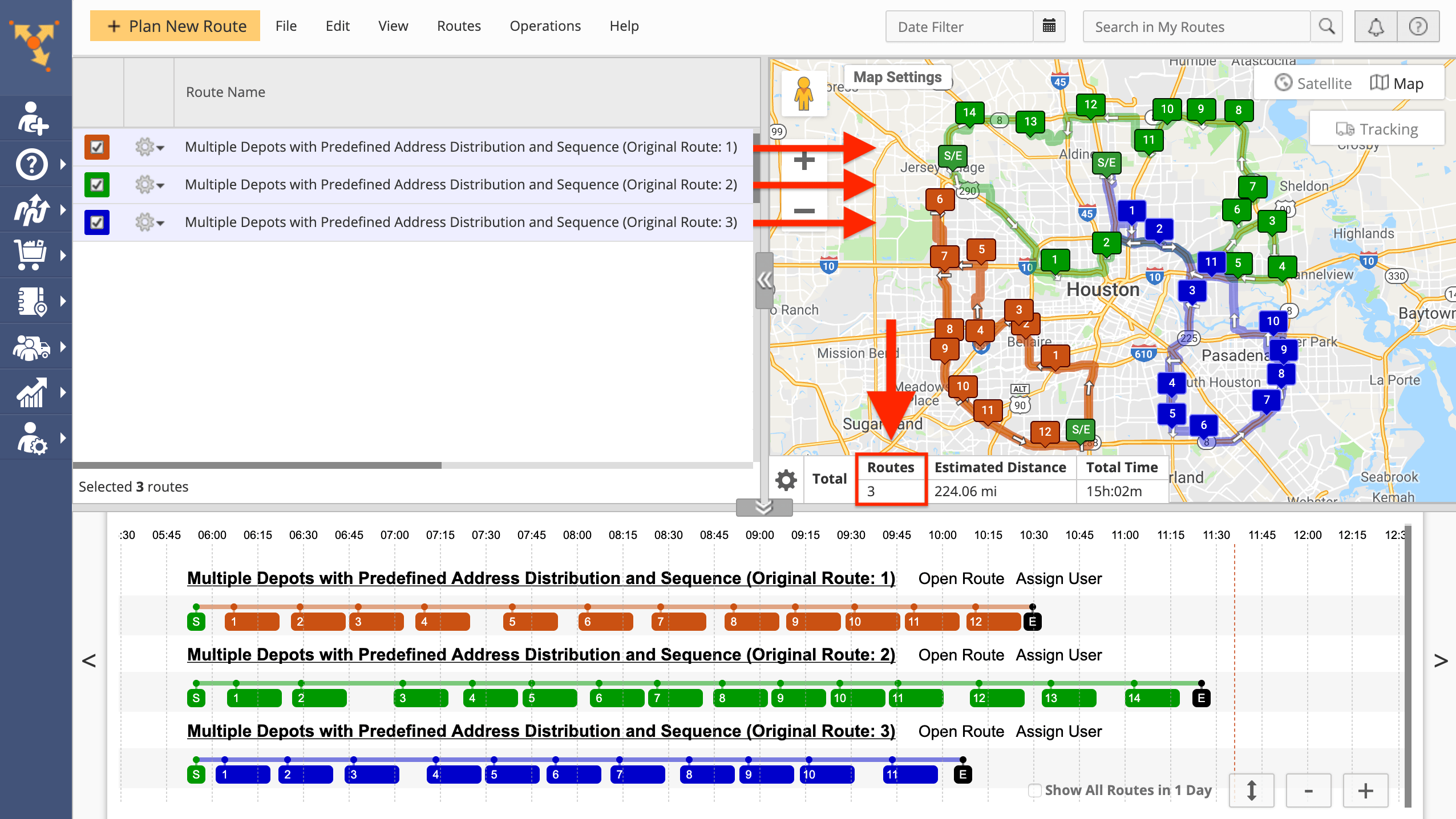 Plan Multi Depot Routes for Delivery on Driving Route Planner