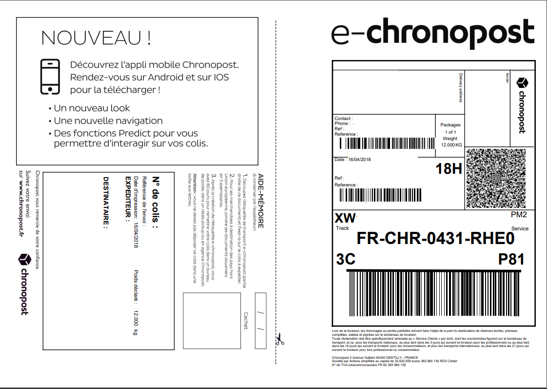 Chronopost Packlink ebay