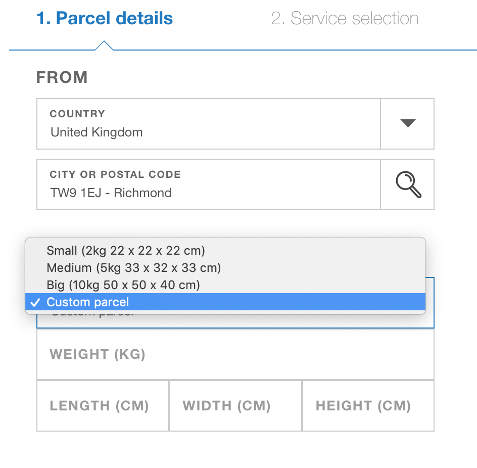 Purchase and print postage labels individually from bulk shipping