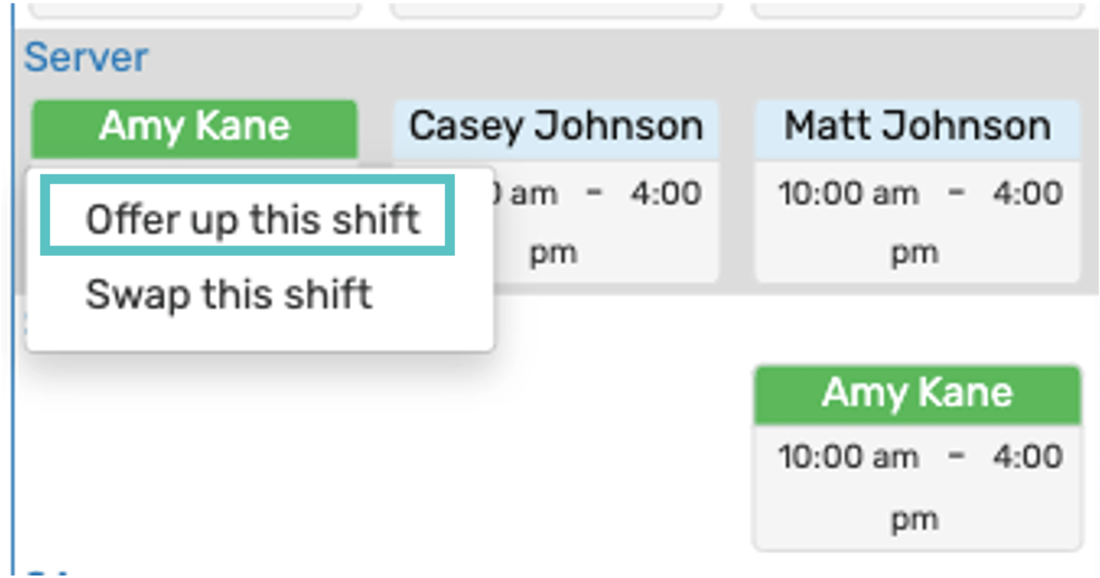 How to Offer Up or Swap a Shift Tabit Help Center