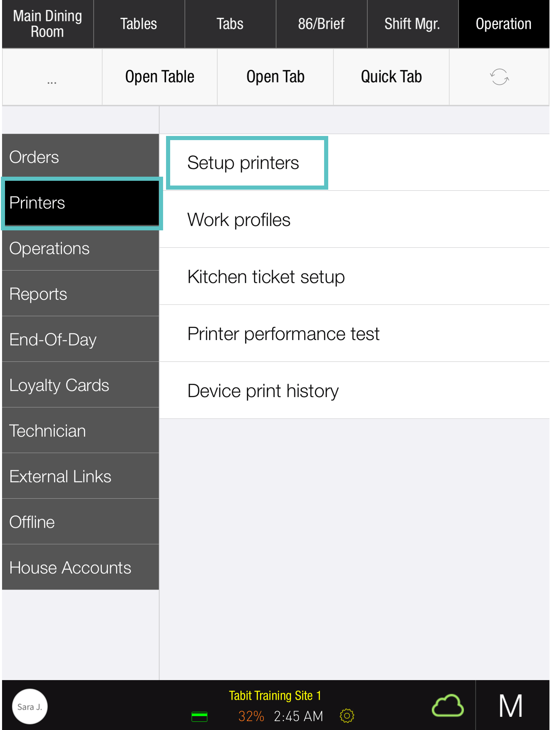 Why isn't my printer working? Tabit Help Center