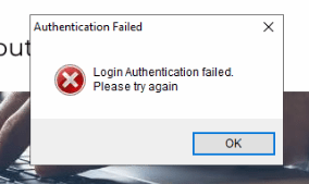 Error: Login Authentication Failed. Please try again. – AbacusNext