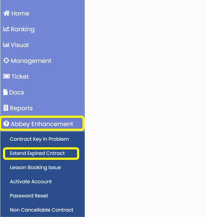ABC COOKING STUDIO Knowledge Base Extend Member Expired