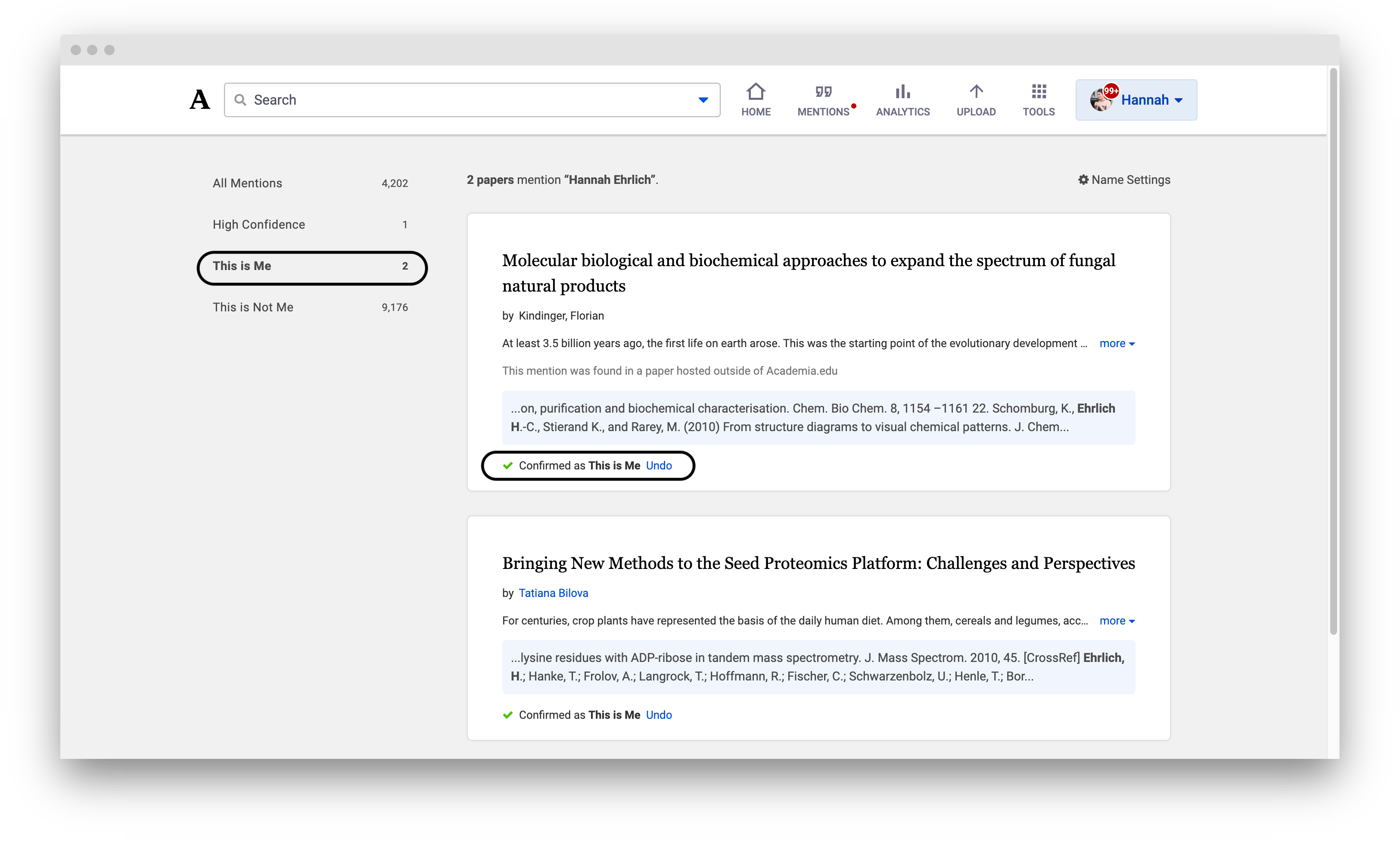 What are Mentions? Academia Support