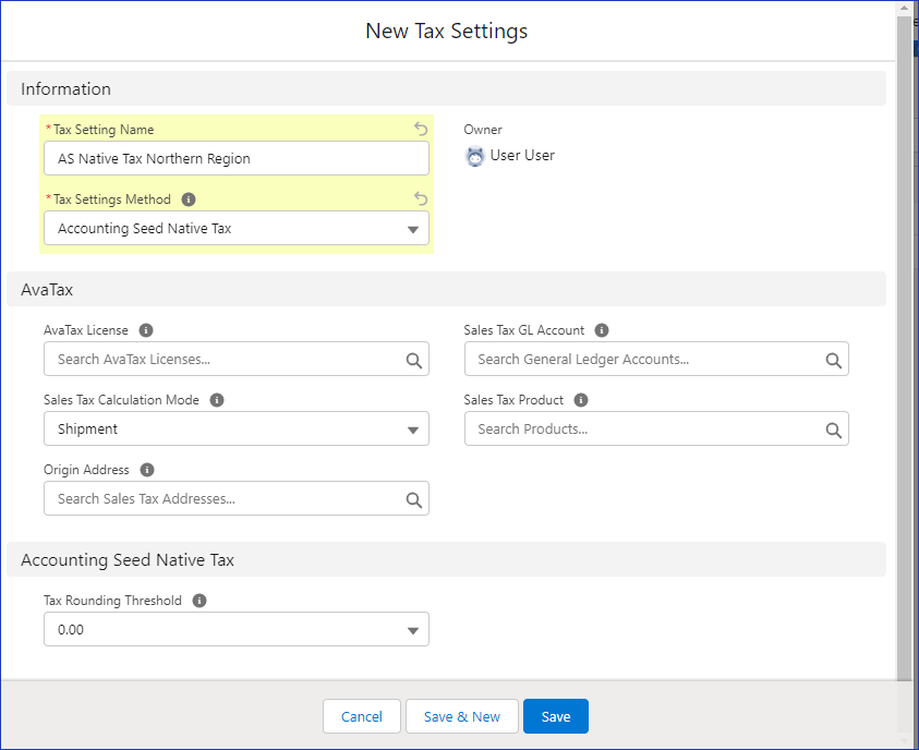 Tax Settings Accounting Seed Knowledge Base
