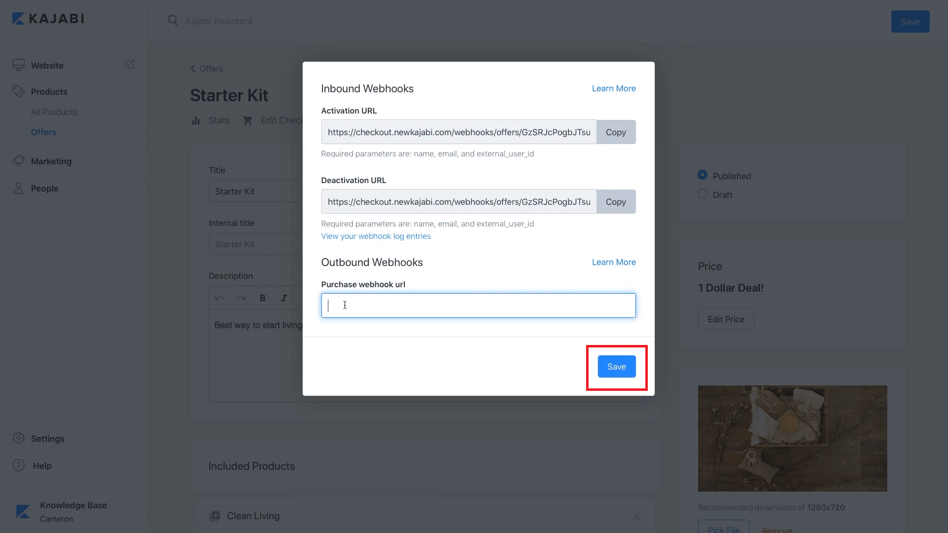 Kajabi Integration with Acutrack Home