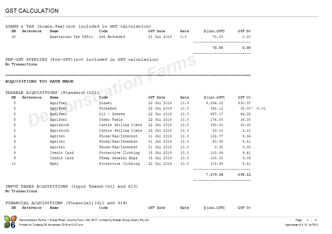 Reporting Fuel Tax Rebate Agrimaster