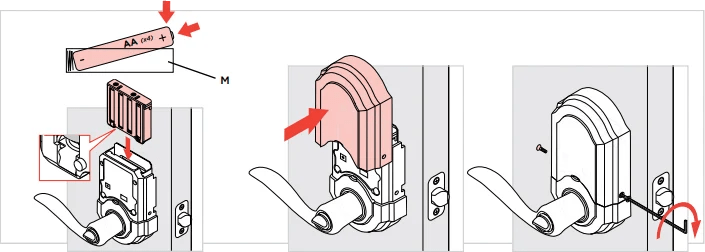 Kwikset 912 Lever Lock (SmartCode Lever 99120) - Battery Replacement