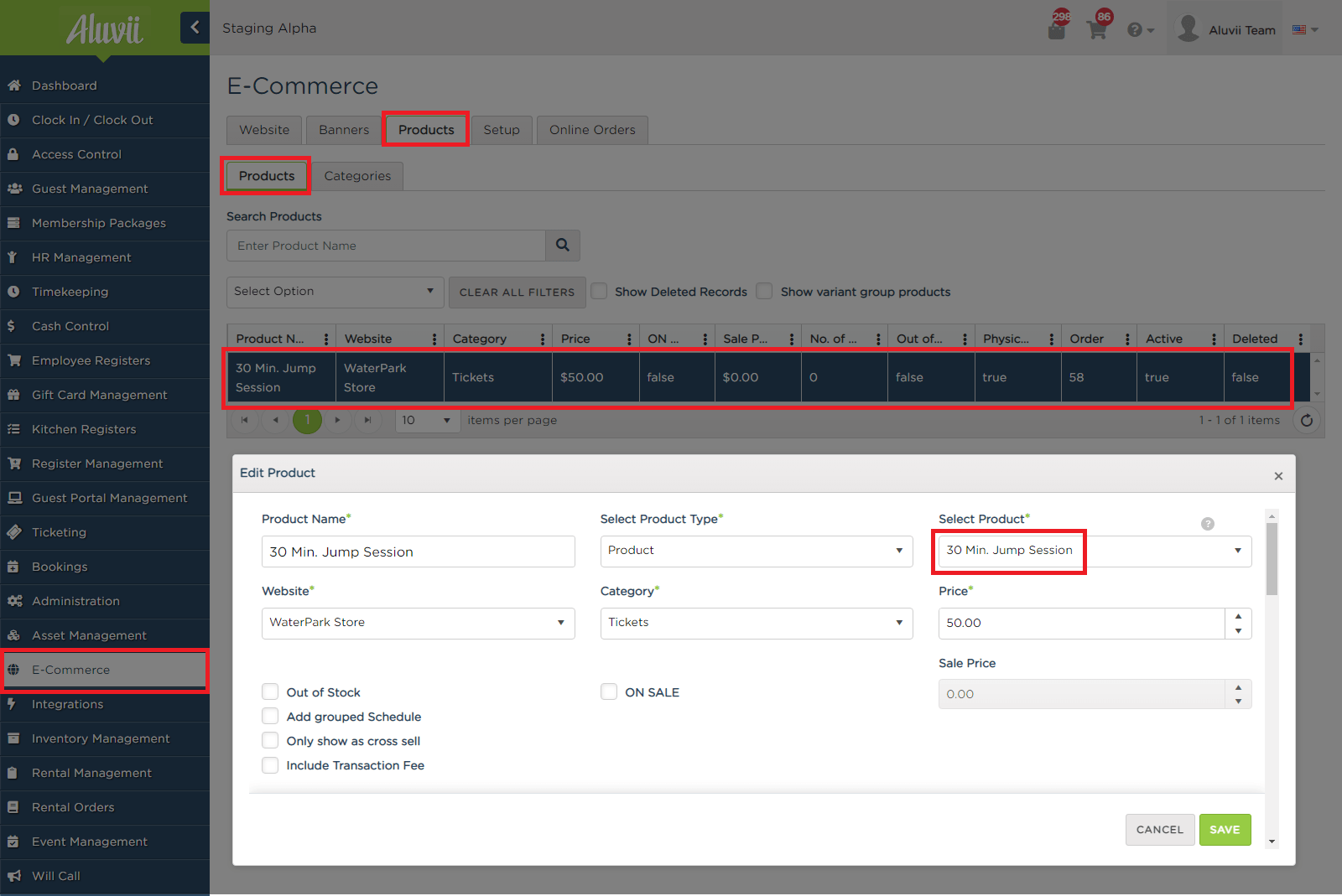 Using Price Adjustment in Aluvii