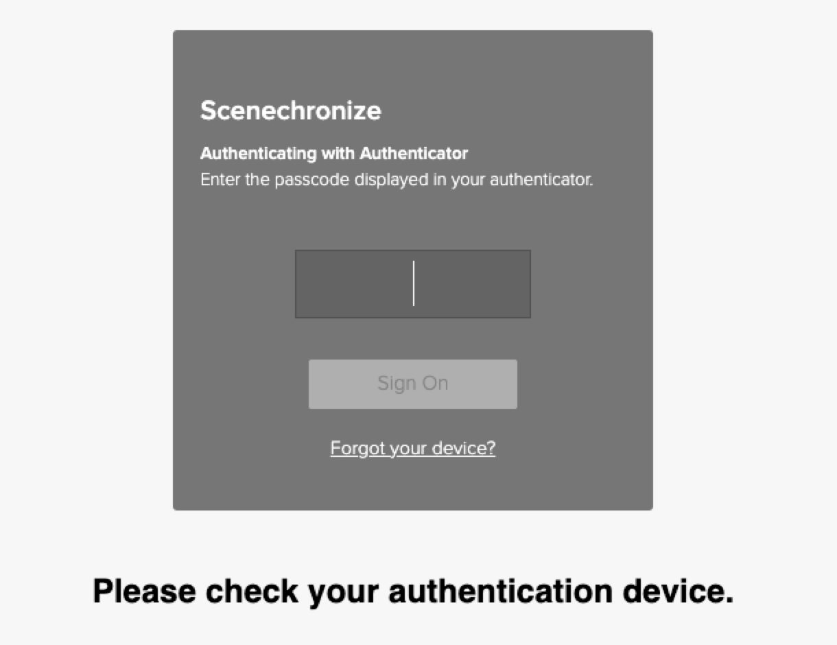 Scenechronize Login Amazon Studios Technology