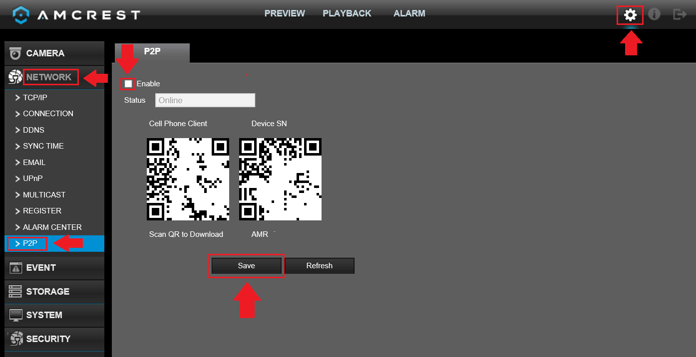 How To Disable P2P Functionality Amcrest