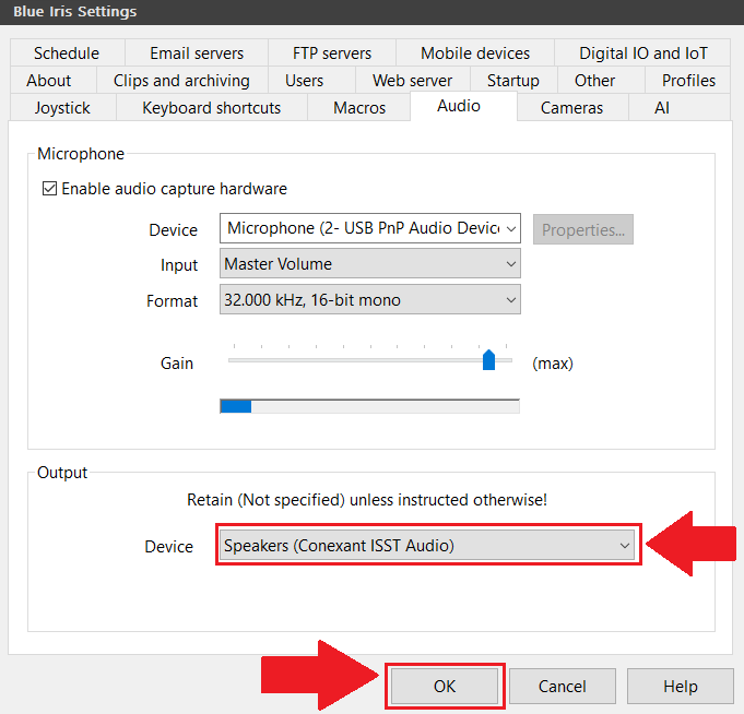 How to Enable Two Way Audio Using Blue Iris Amcrest