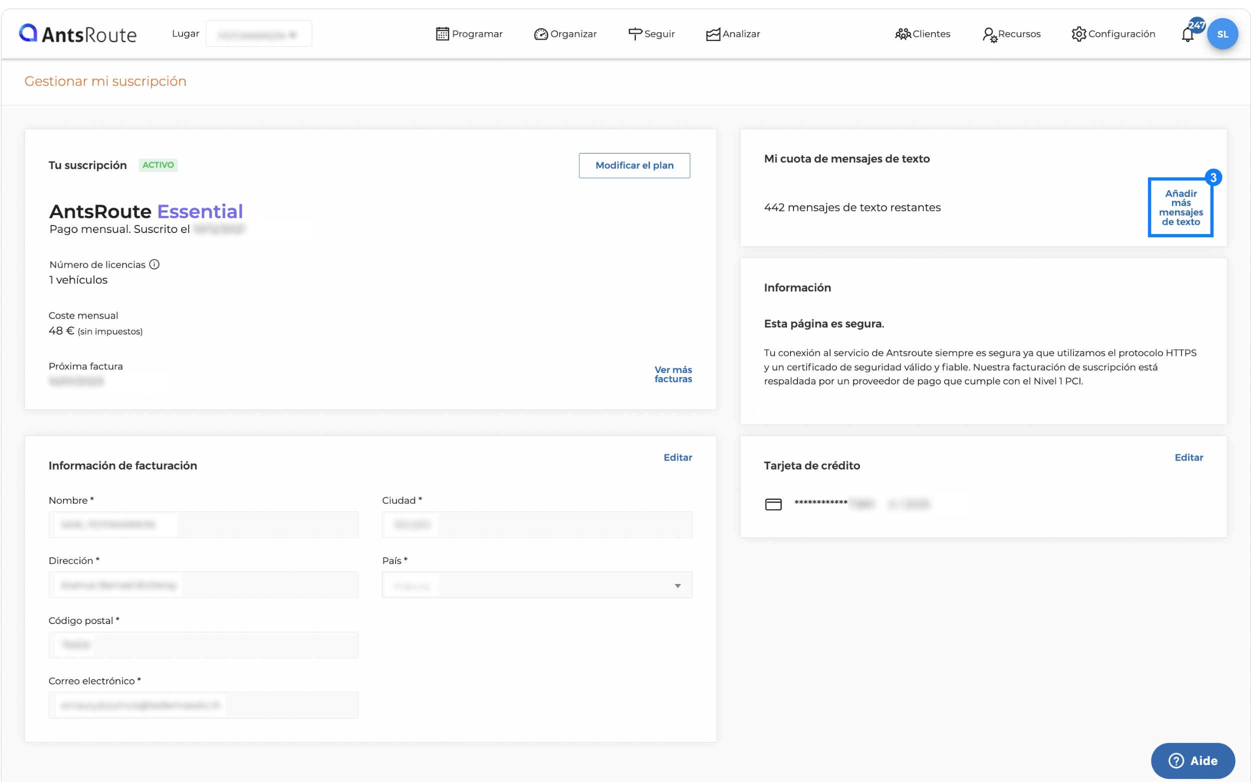 Comprar SMS Centro de ayuda