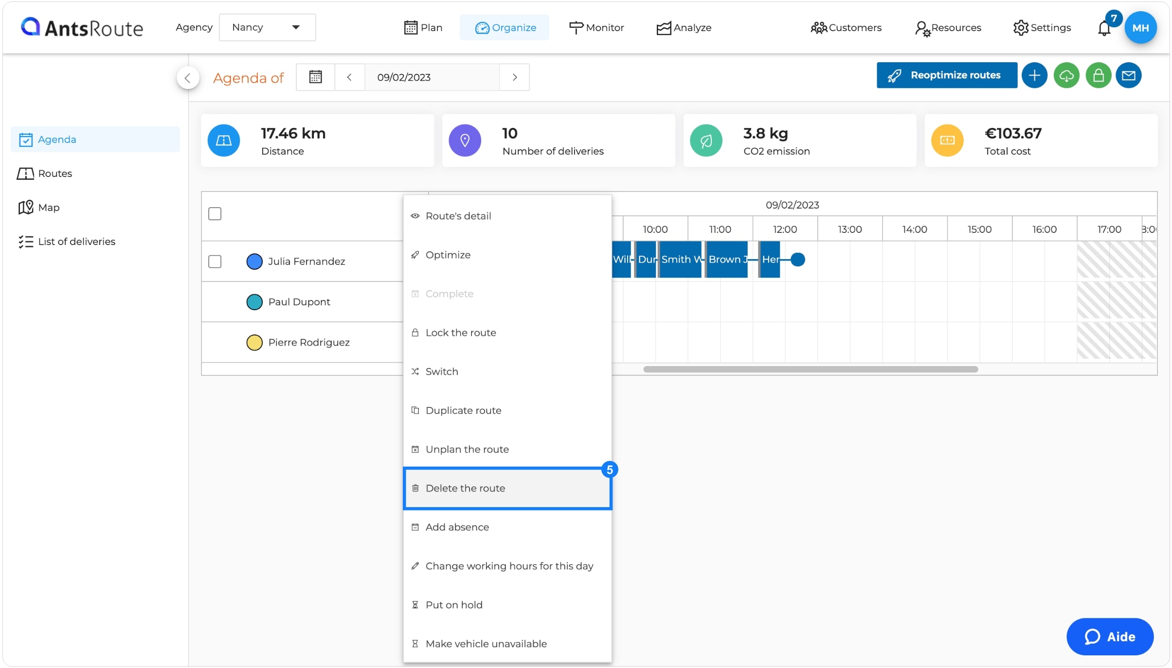 Delete a route – Help center