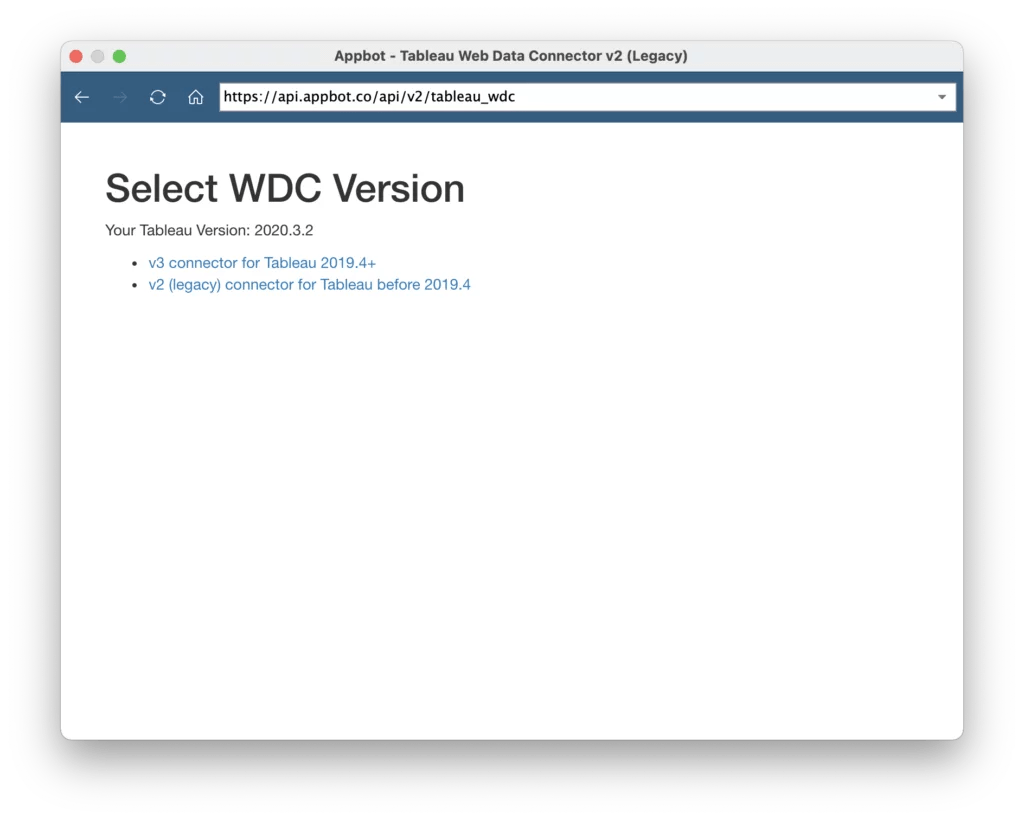 Using the Appbot Tableau Integration Appbot