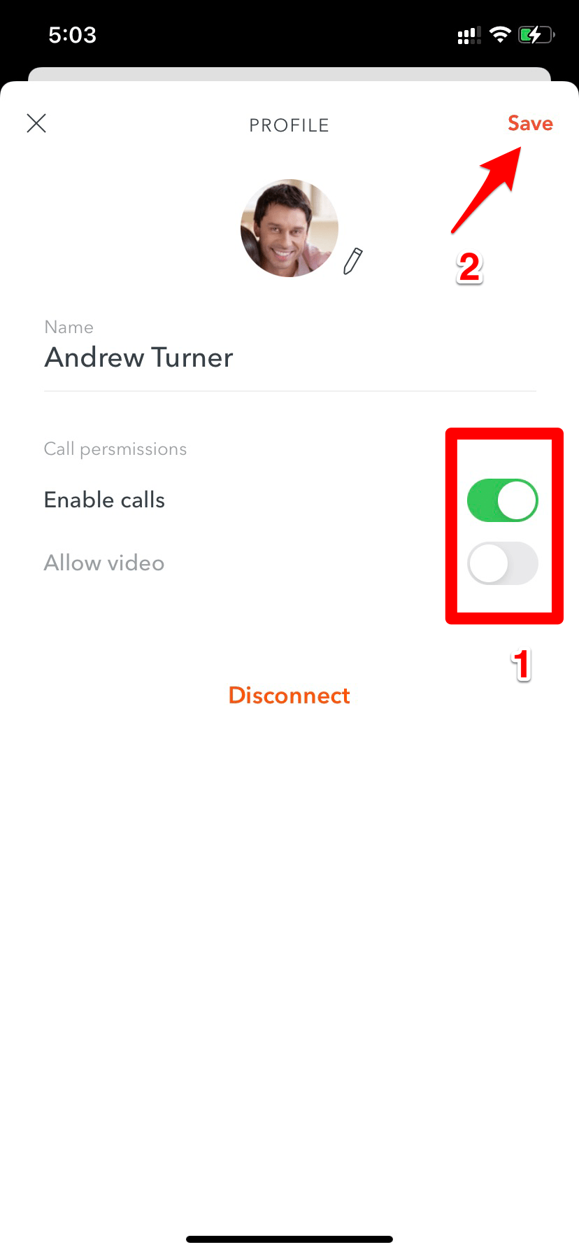 How do I enable audio and video calling? AppClose