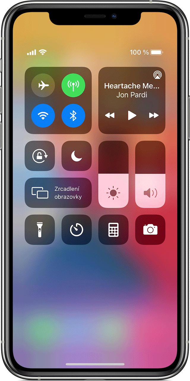 Používání a přizpůsobení Ovládacího centra na iPhonu a iPodu touch