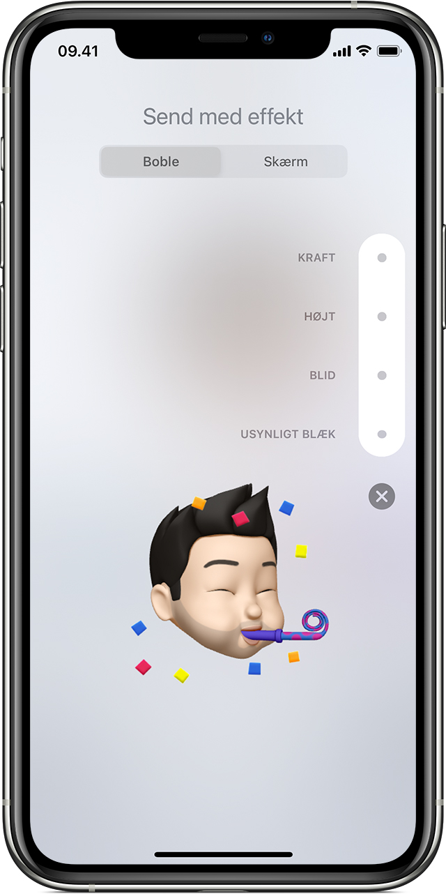 Brug af beskedeffekter med iMessage på iPhone, iPad og iPod touch