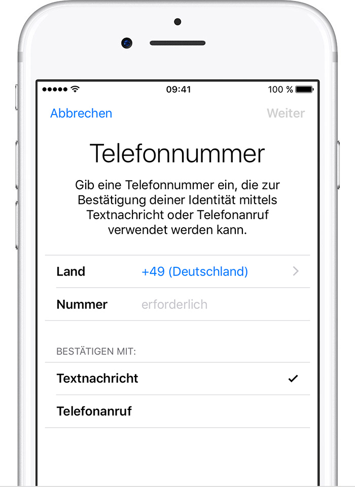 ZweiFaktorAuthentifizierung für die AppleID Apple Support