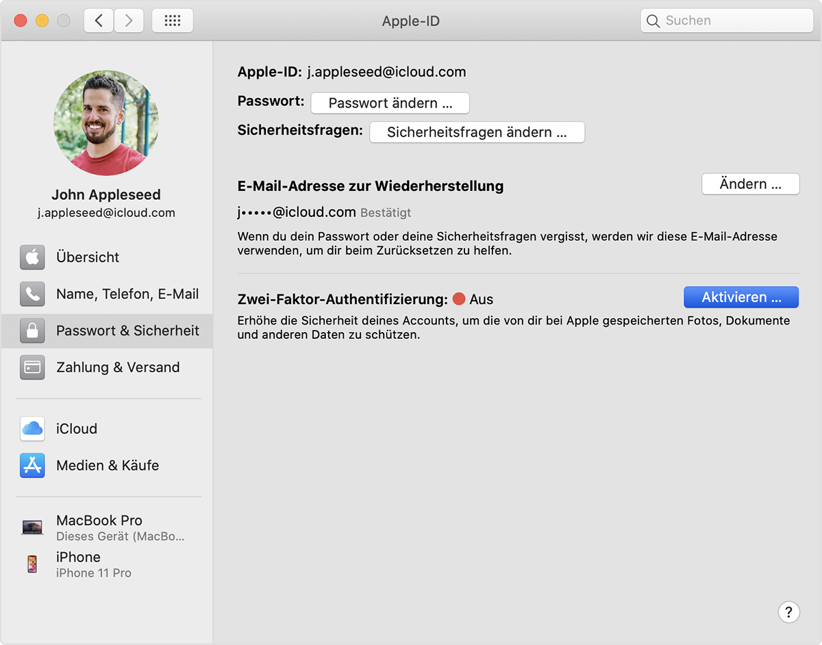 ZweiFaktorAuthentifizierung für die AppleID Apple Support