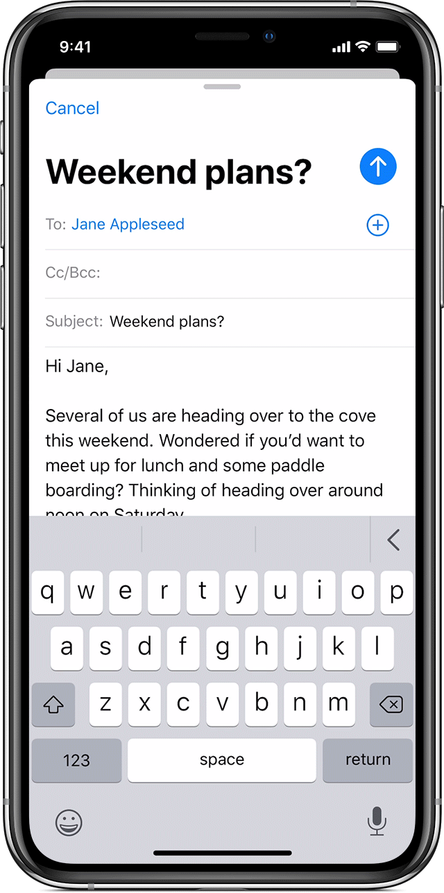 Use the Mail app on your iPhone, iPad, or iPod touch
