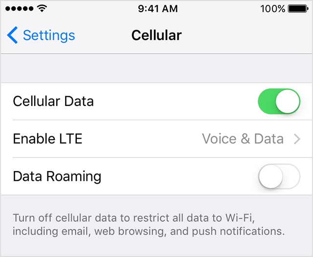About the LTE options on your iPhone Apple Support