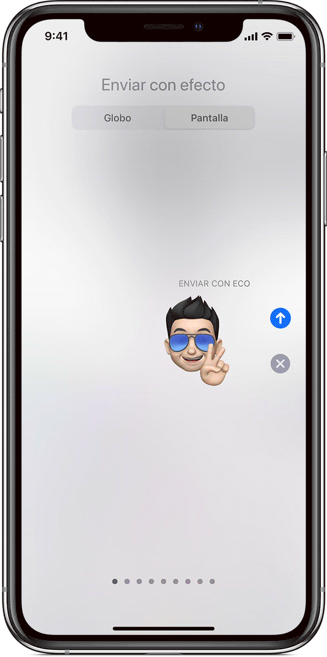 Utilizar efectos de mensaje con iMessage en tu iPhone