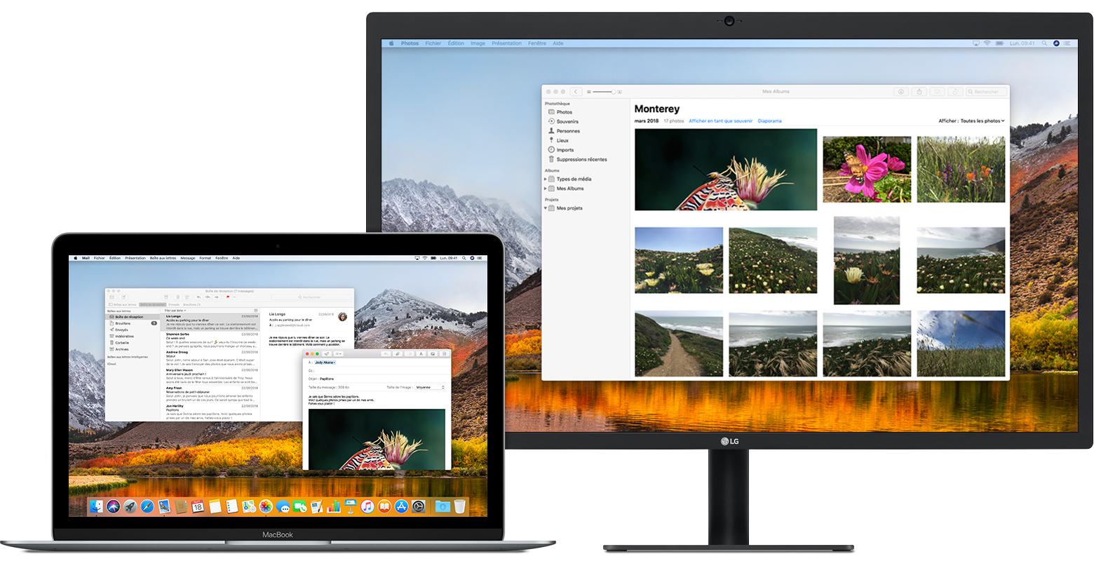Utilisation d’écrans externes avec votre Mac Assistance