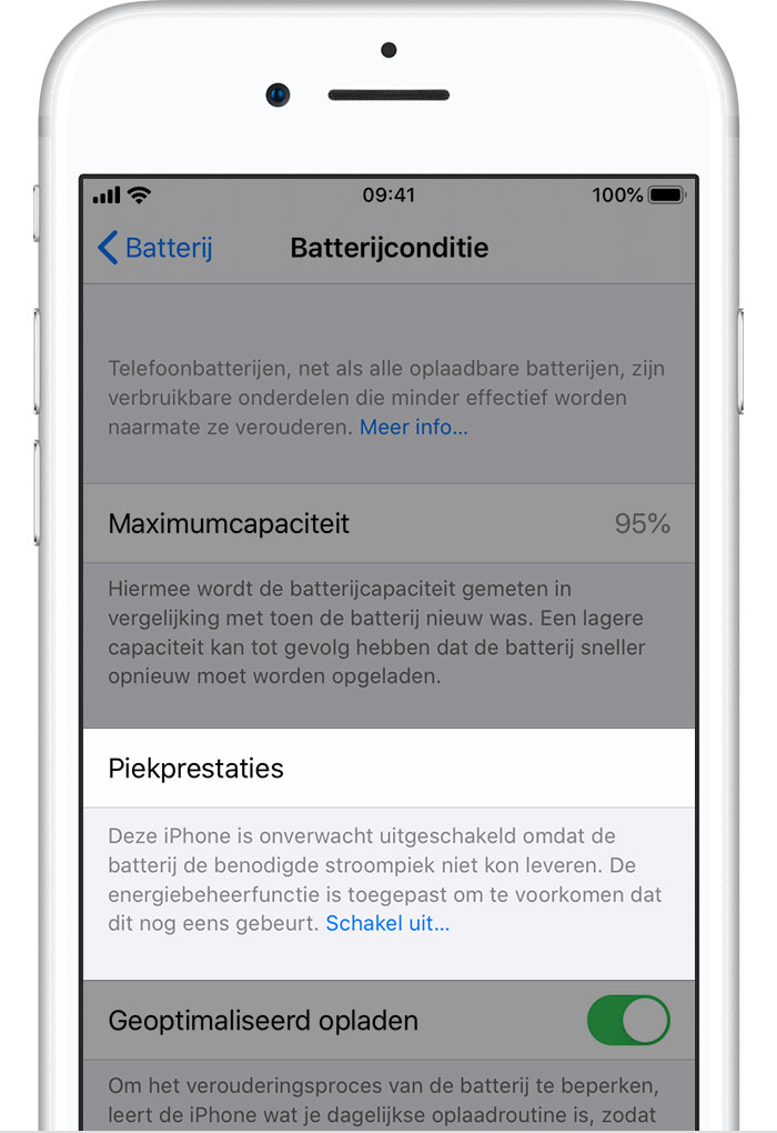 De Batterij En De Prestaties Van De Iphone - Apple Support (Nl)