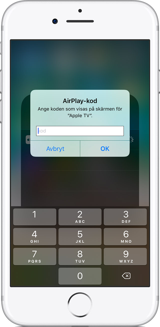 Använda AirPlay eller skärmdubblering på en iPhone, iPad eller iPod touch Applesupport