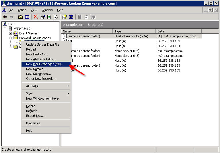 How to manually install and configure Windows DNS in Windows 2003