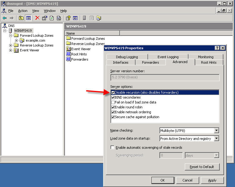 How to manually install and configure Windows DNS in Windows 2003