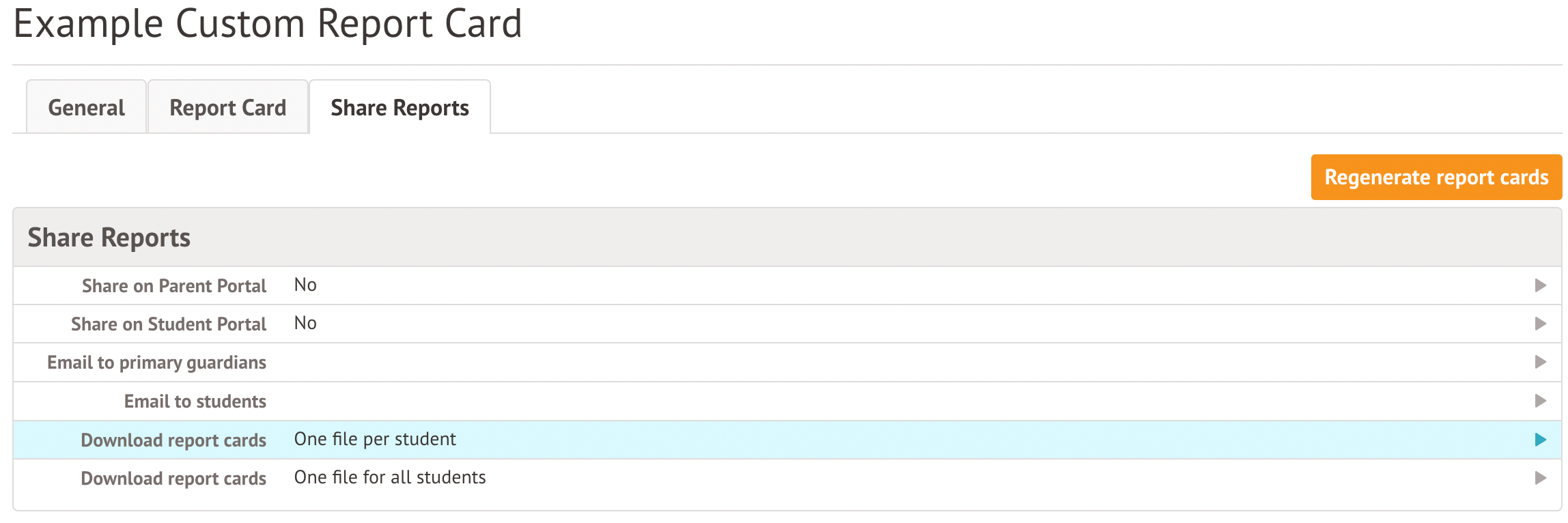 Create and send out Custom Report Cards Arbor Help Centre