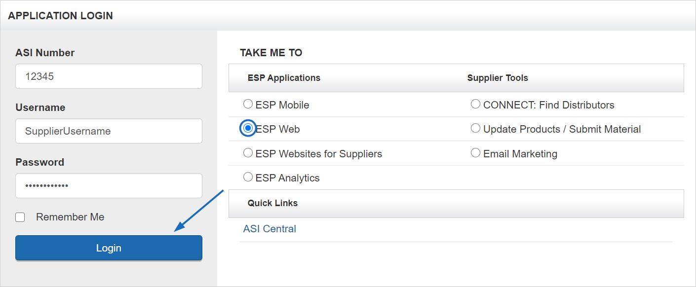 Accessing ESP  for Suppliers Knowledgebase / I am a Supplier