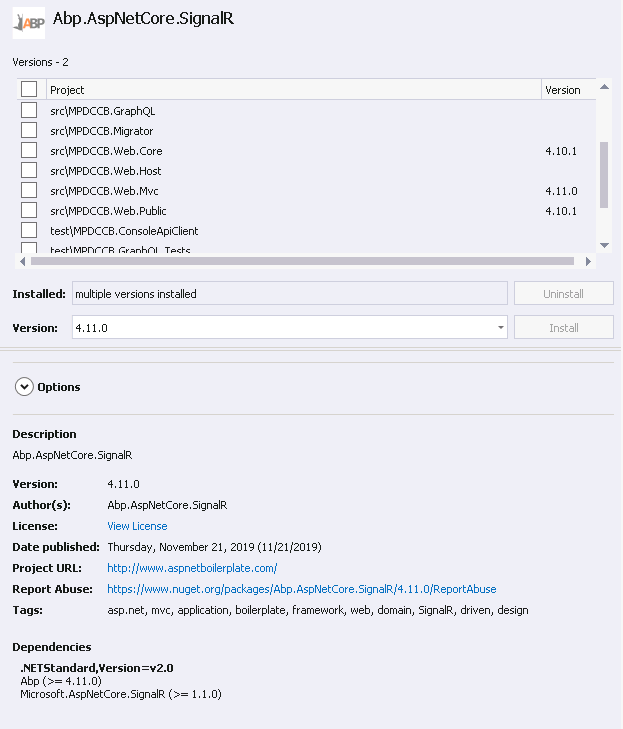 Error Failed to start the connection Error Unable to initialize any