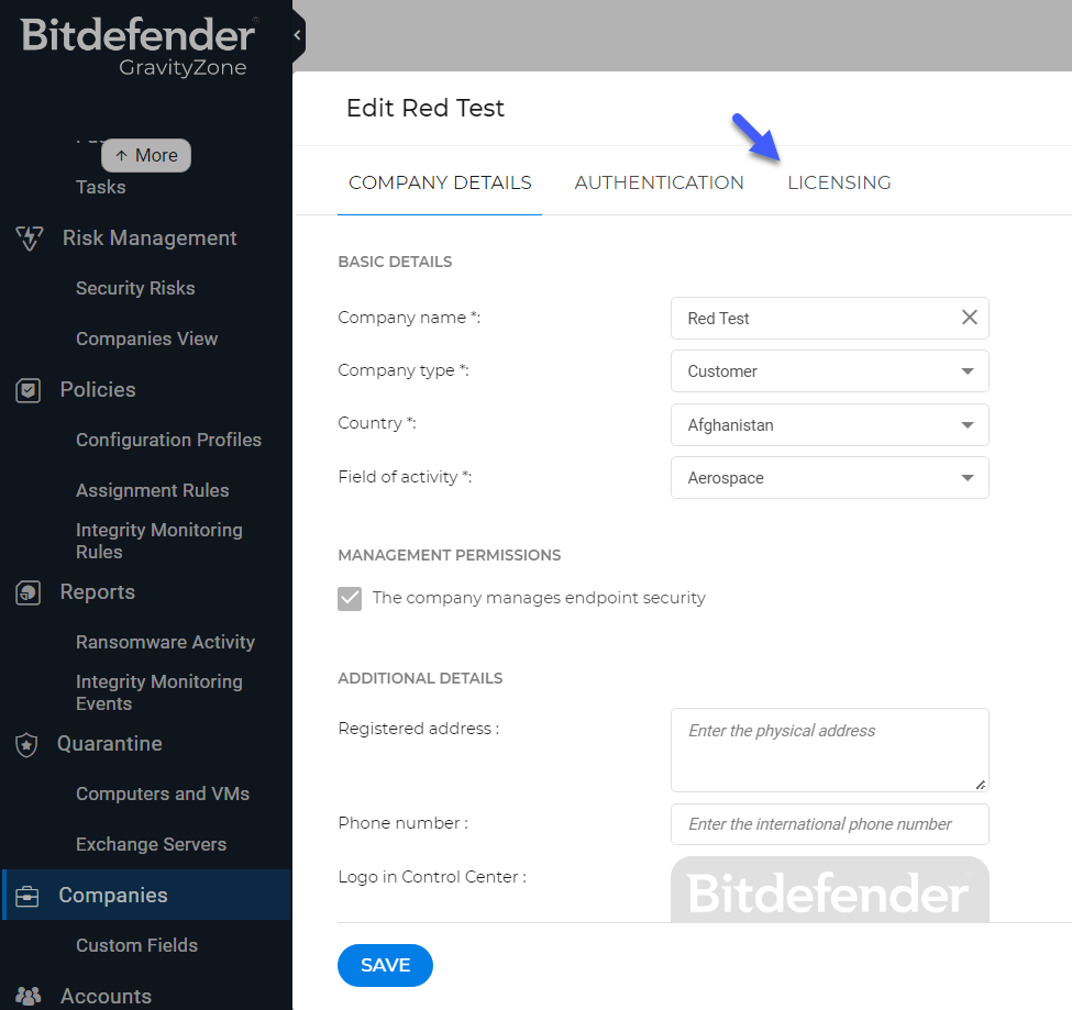 Enable or disable Bitdefender addons Atera Support