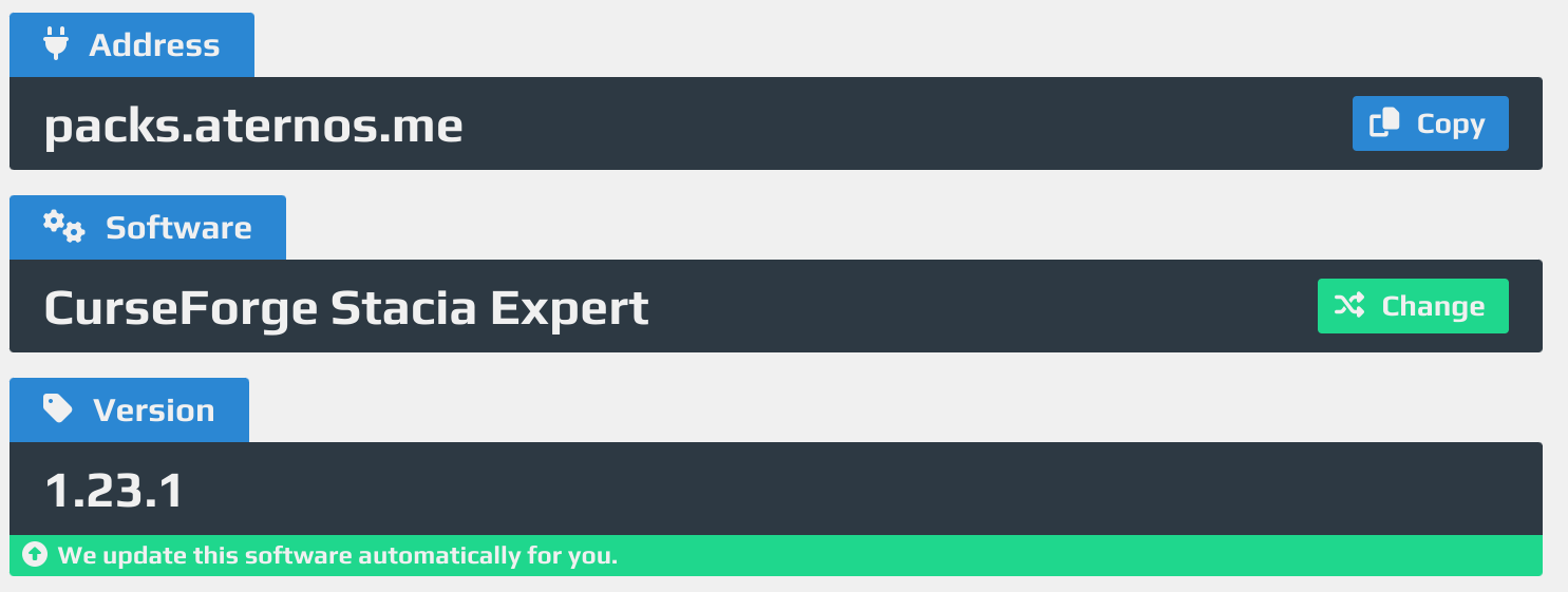 Mismatched mods Aternos