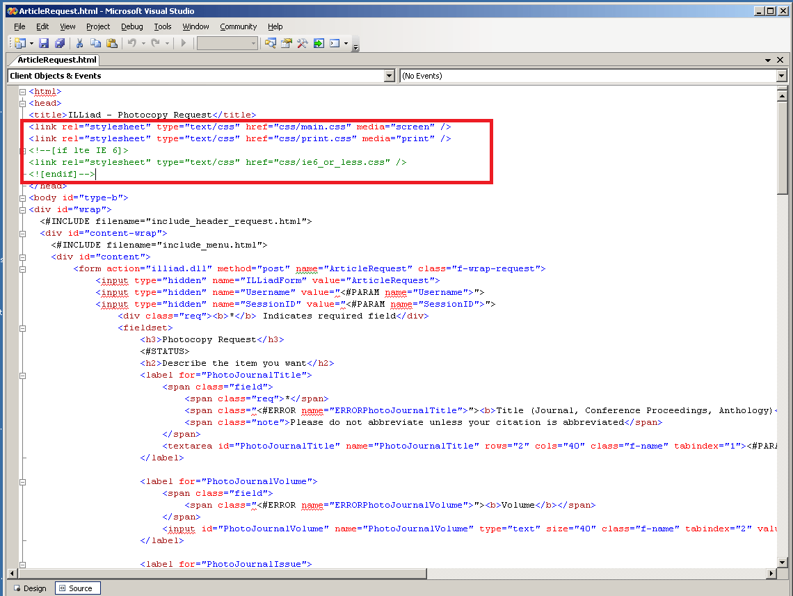 CSS Pages (v9.0) Atlas Systems