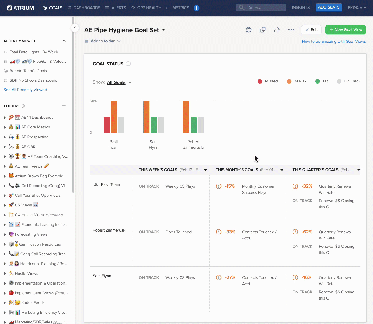 Custom Goal Views Atrium