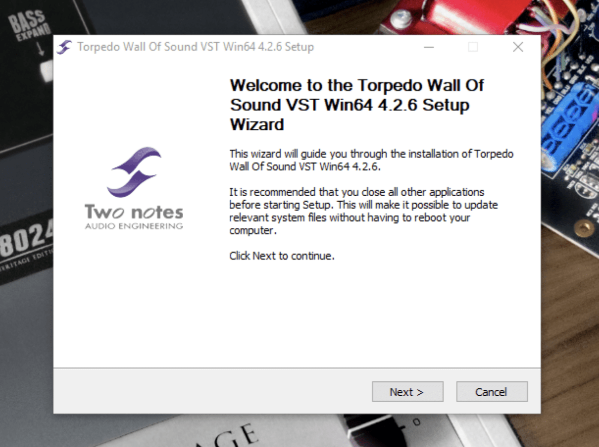 Two Notes Wall of Sound Installation Instructions Audient Help Desk