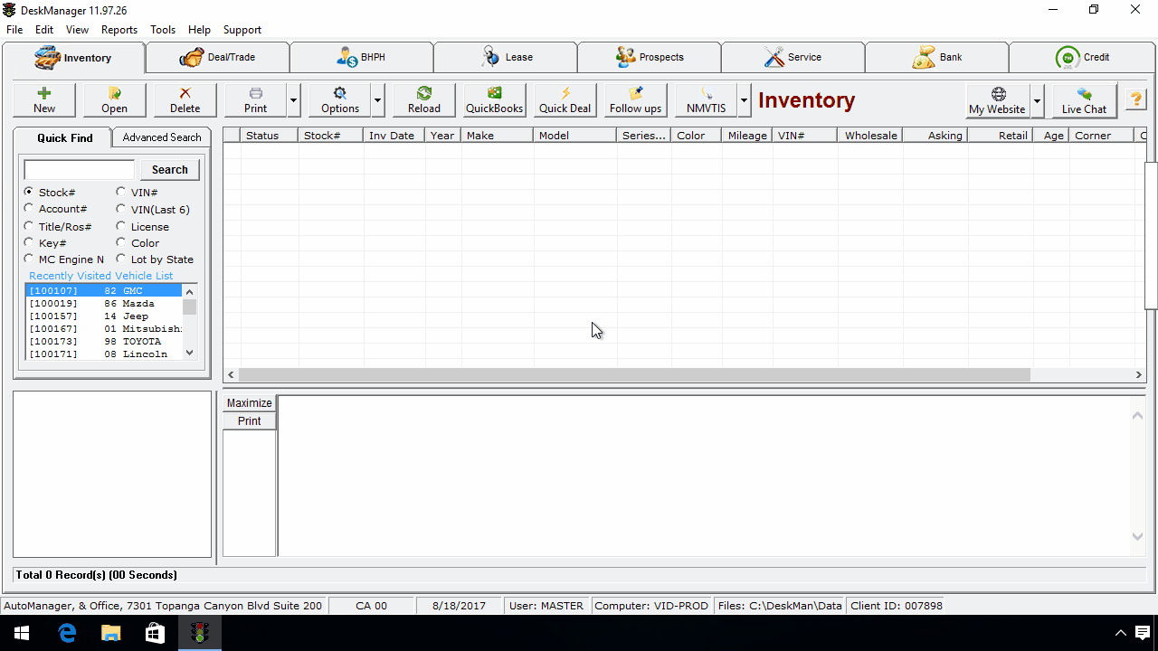 Inventory Setup AutoManager
