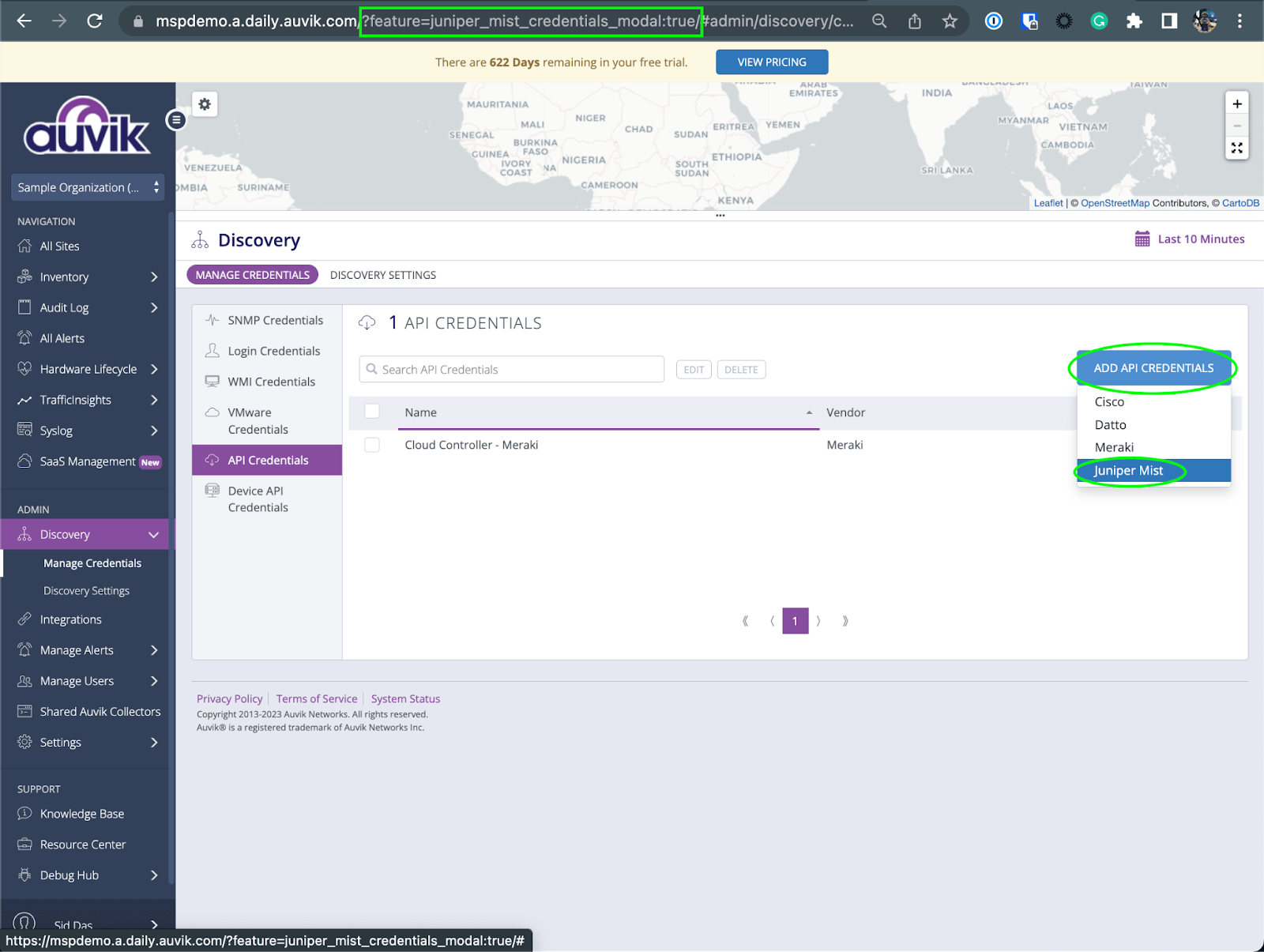 How to set up Juniper Mist in Auvik Auvik Support