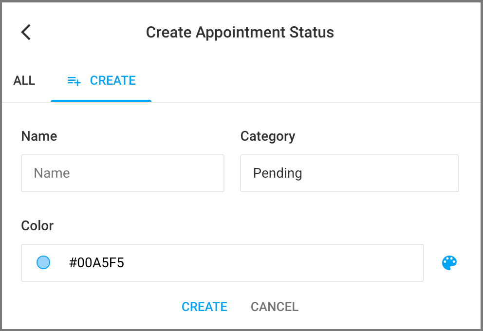 Appointment Statuses and Types Avaros