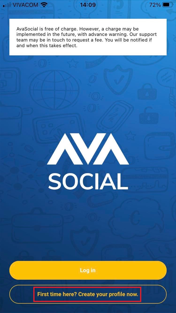 How do I log in to the AvaSocial app? Help Center