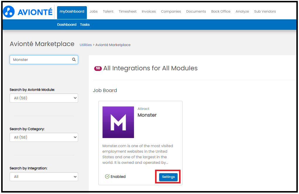 Monster Job Posting Support Center