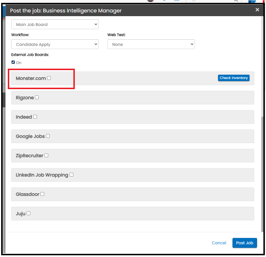 Monster Job Posting Support Center