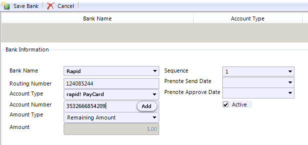 Rapid Pay Card Bank Routing Number Article About Number