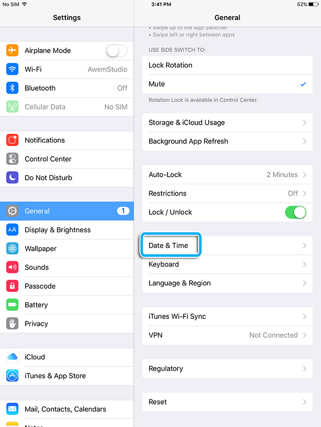 How to set the correct time? (iOS) Awem Help Center