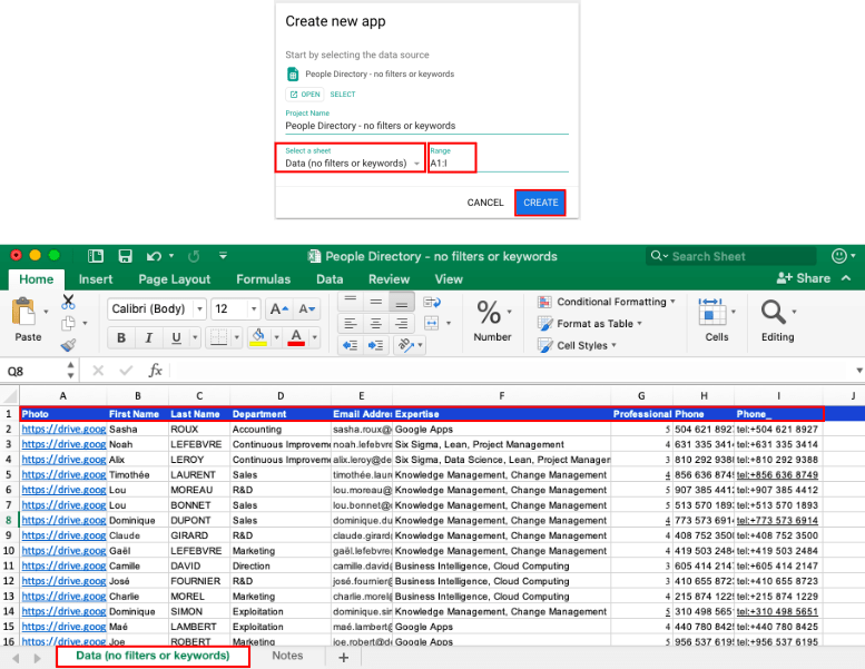 Step 2 Create and set up a Table app in Awesome Table Documentation